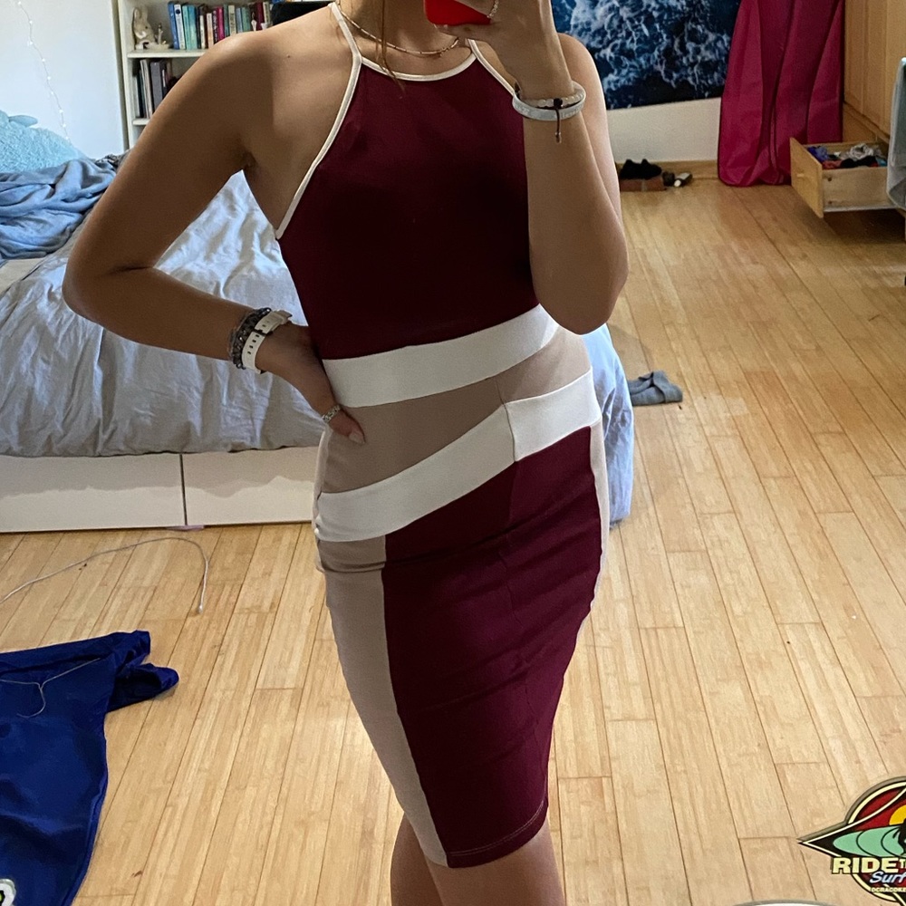 Geometric bodycon dress